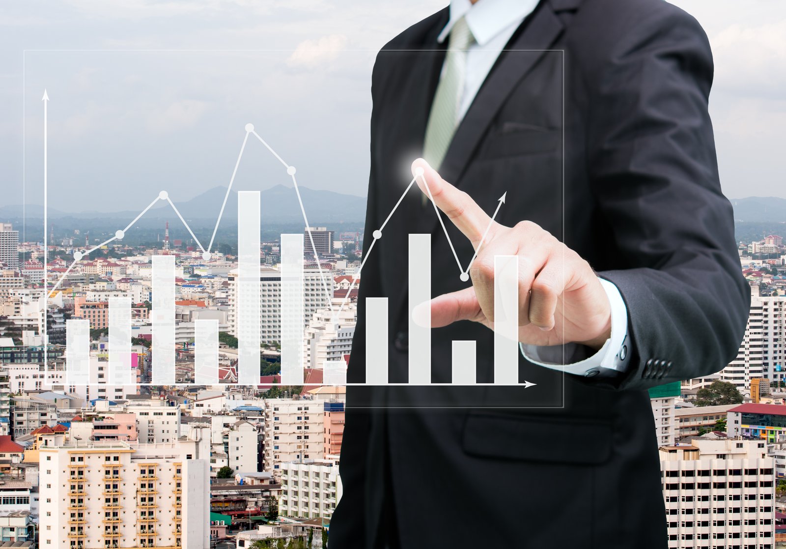 Smiling woman with confetti